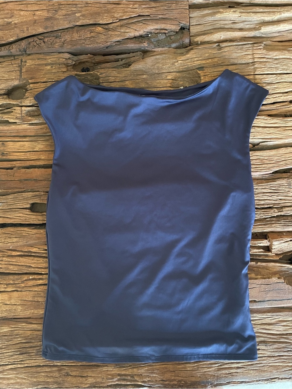 Boatneck Navy Women's Top